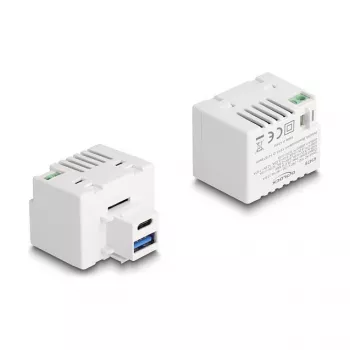 DeLOCK Keystone Module USB Type-A USB Type-C PD 20W White