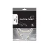 Networking cable Gembird Cat6 RJ-45 to RJ-45 1 m, U/UTP, 24 AWG, grey