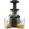Slow juicer Tefal Juiceo ZC150 — 150 W, 4.5 cm feeding tube, 0.8 L juice & pulp containers, 80 RPM, Black/Red
