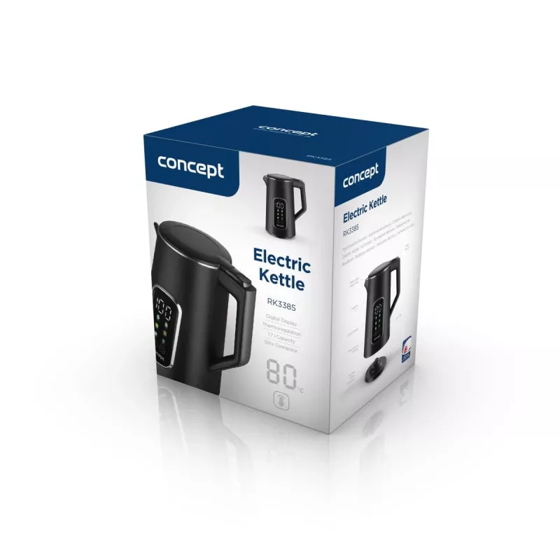 Electric kettle Concept Solution RK3385 with temperature control, 1.7 L capacity