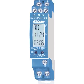 Timer Eltako SU12DBT/1+1-UC Bluetooth 2-channel, DIN rail compact time switch