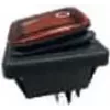 BACHMANN 924.178 Rocker Switch black/rt Series 3627,bel.,2p. (924178)