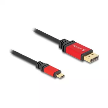 DeLOCK USB Type-C to DisplayPort Cable 8K 30Hz HDR 1m Red