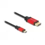 DeLOCK USB Type-C to DisplayPort Cable 8K 30Hz HDR 1m Red