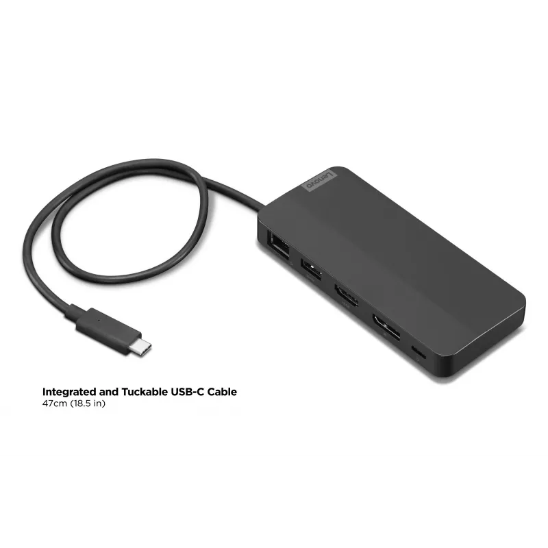 Lenovo 40B90100EU laptop dock/port replicator Wired USB 3.2 Gen 1 (3.1 Gen 1) Type-C Black