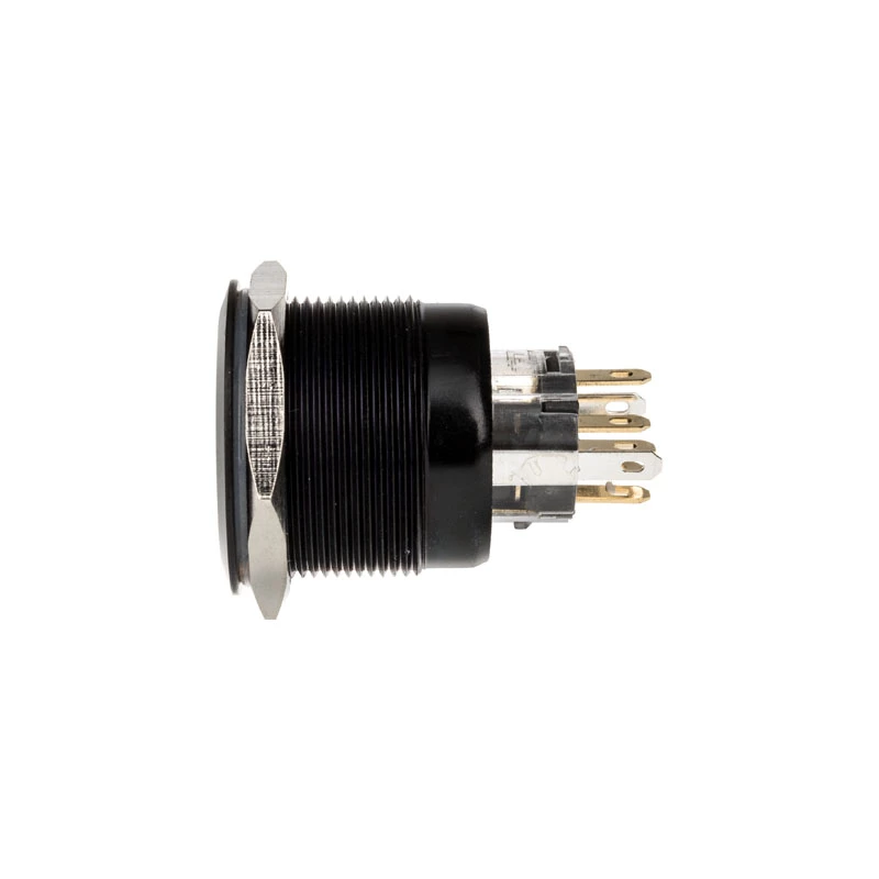 DimasTech PD220 vandal-resistant 25mm push button Blackline Dot RGB