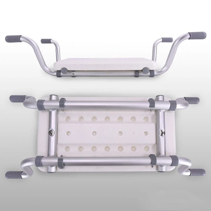 Recessed bench for bathtub - adjustable
