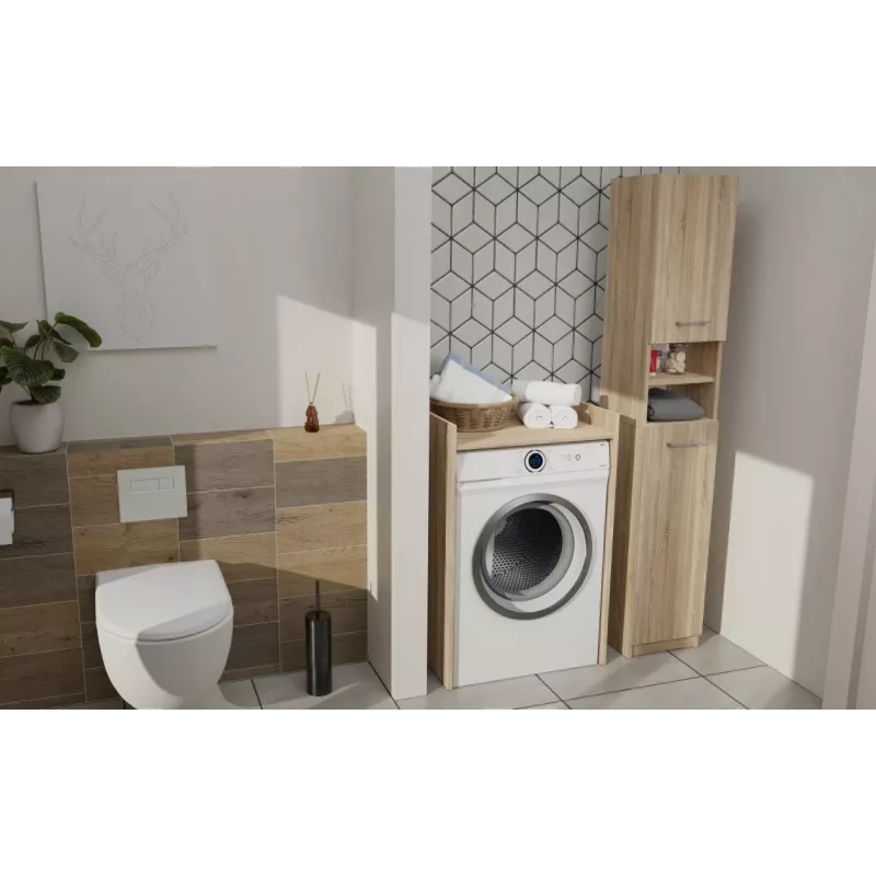 top e shop POLA NP Laundry Room Cabinet for Washing Machine - Sonoma Oak