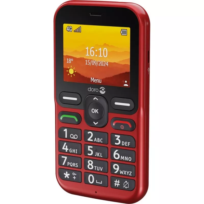 Doro Leva L10 4G, Big-Button Phone, Red (380571)