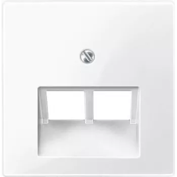 Wall plate / switch cover Merten 296119, white, thermoplastic, single-gang