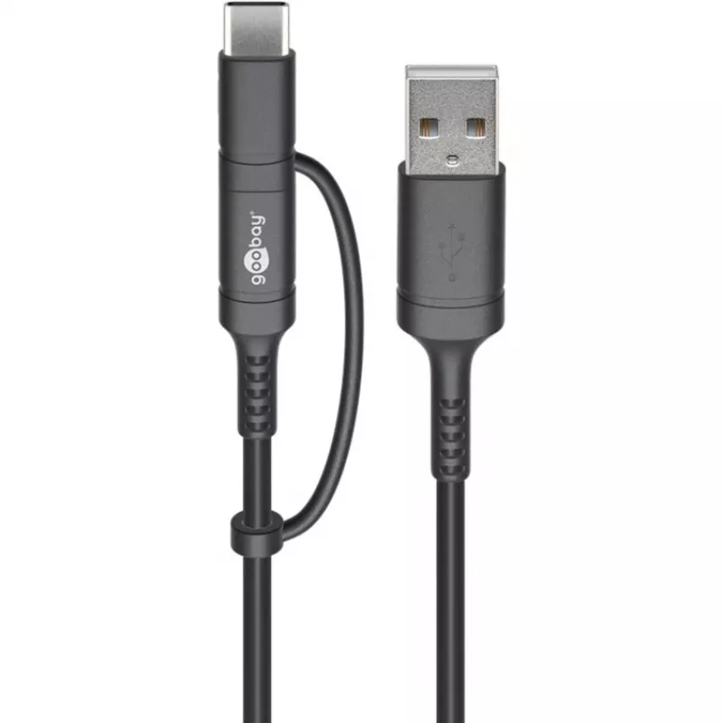 USB cable Goobay 71892 Black
