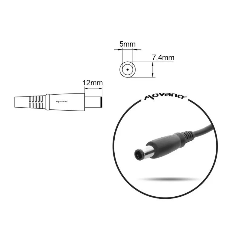 Power adapter MITSU HP 19.5V 3.33A for laptops — 19.5 V, 3.33 A output