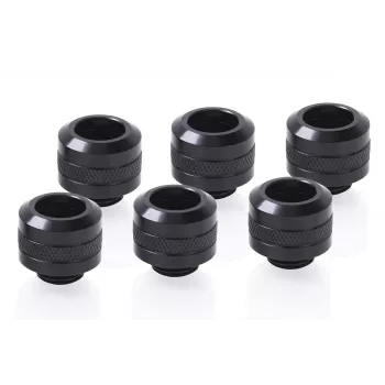 Fitting kit Alphacool 17475 — brass fittings, black, Ø 22 mm, H 20 mm