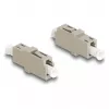 DeLOCK Optical Fiber Coupler LC Simplex female to LC Simplex female OM1/OM2 beige