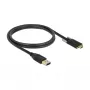USB Cable DeLOCK 83718 USB 3.2 Gen 2 1m USB A USB C Black
