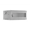 Lanberg WF01-6404-23S 19 inch 4U Wall-Mount Rack Cabinet 600x450 mm Grey Perforated Door Flat Pack