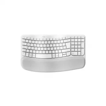 Logitech Wave Keys Keyboard Office RF Wireless Bluetooth QWERTZ German White