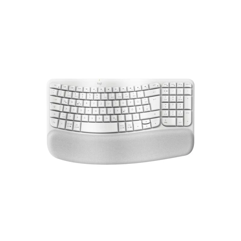 Logitech Wave Keys Keyboard Office RF Wireless Bluetooth QWERTZ German White