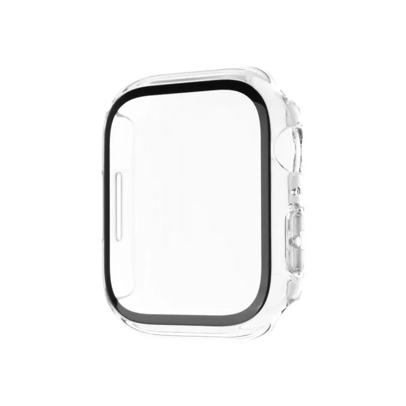 Protective case FIXED Fixed Pure for Apple Watch 46mm Clear with tempered glass