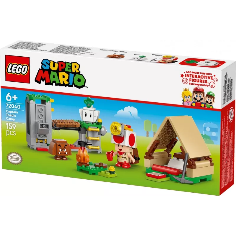 Construction toy LEGO Captain Toad's Camp set 72040 with interactive Super Mario features
