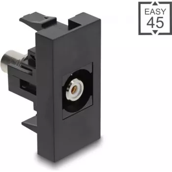 DELOCK audio adapter Cinch (RCA) socket to Cinch (RCA) socket, 45° angle, white, model 90958