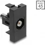DELOCK audio adapter Cinch (RCA) socket to Cinch (RCA) socket, 45° angle, white, model 90958