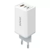 SAVIO LA-07 GaN 65W mains charger, USB, QC4.0+, PD 3.0, White
