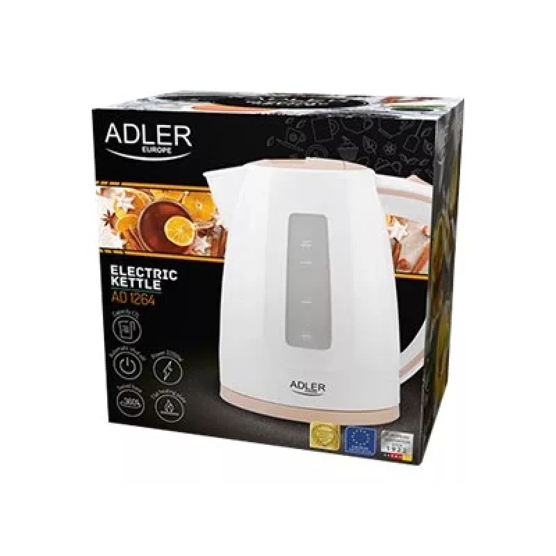 Electric kettle Adler AD 1264 1.7 L 2200 W Hazelnut White