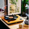 Analogue belt-drive turntable Adler AD 1914 with USB port, ceramic platter, DC motor, 33 1/3 rpm, Bluetooth 5.4, RCA outputs, built-in speakers