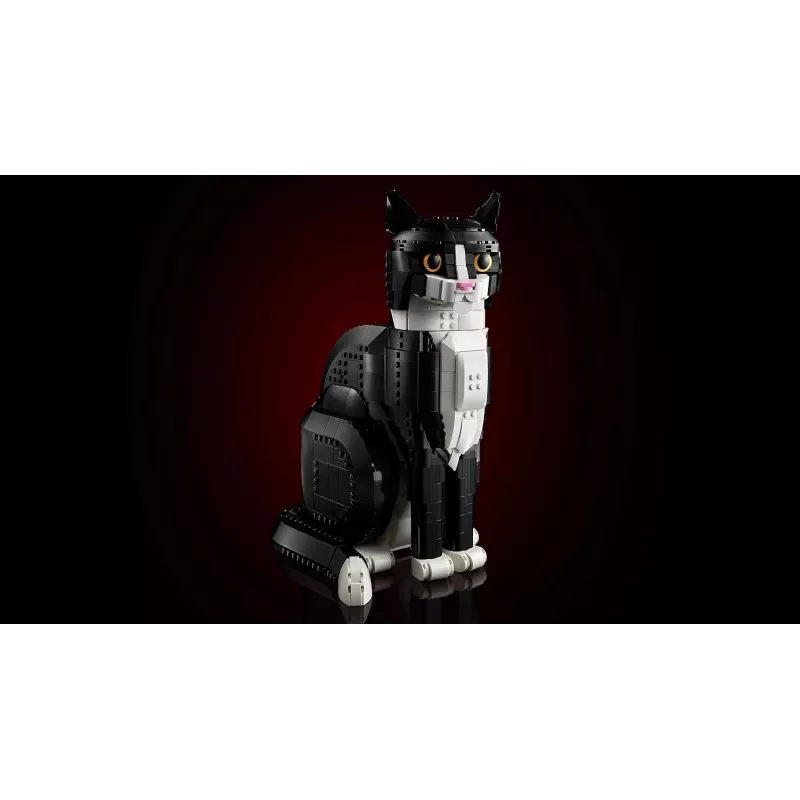 LEGO set Ideas 21349 Tuxedo Cat building kit — collectible brick model, display piece