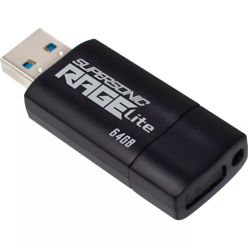 USB flash drive PATRIOT Supersonic Rage Lite 64 GB USB Type-A 3.2 Gen 1, slide, shock resistant