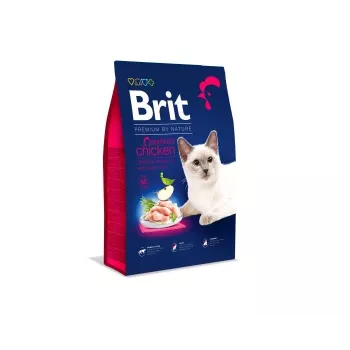 Dry cat food Brit Premium By Nature Sterilized Chicken, 1.5 kg, adult sterilized cats, 33% protein, 14% fat