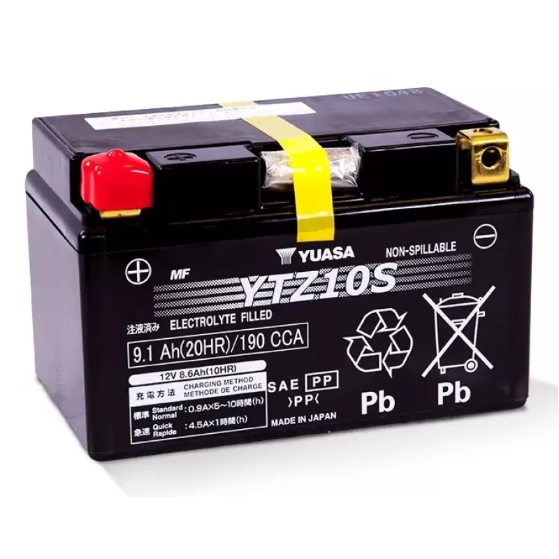 Yuasa YTZ10S vehicle battery Sealed Lead Acid (VRLA) 8.6 Ah 12 V Motorcycle