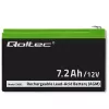 Qoltec 53062 AGM battery | 12V | 7.2 Ah | max 108A
