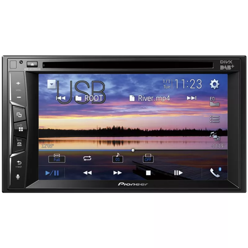 Car Media Receiver Pioneer AVH-A3200DAB Black
