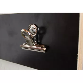 MAUL Letter Clip made from metal, Colour: nickel, Width: 30 mm Clamping Width: 10 mm, self-service packaging (21730-96)