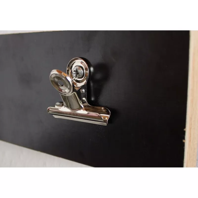 MAUL Letter Clip made from metal, Colour: nickel, Width: 30 mm Clamping Width: 10 mm, self-service packaging (21730-96)