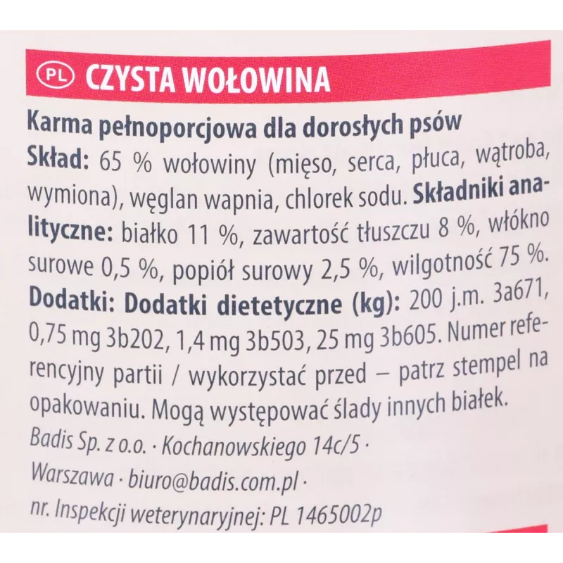 ANIMONDA GranCarno Adult Single Protein Beef - wet dog food - 800g