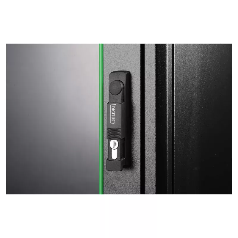 Network cabinet DIGITUS Unique Light series 42U 800×1000 mm (WxD) freestanding, 800 kg, IP20, key lock