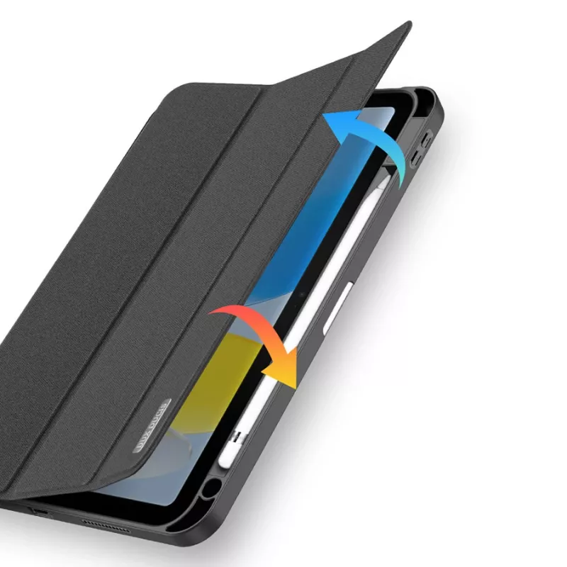 Tablet case dux ducis DUX DUCIS DOMO foldable with pencil storage for iPad 10 (2022) black