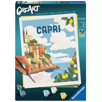 Painting kit Ravensburger CreArt Capri – canvas painting set by Ravensburger
