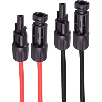 Speaker cable extension ShiverPeaks PV4, 4 mm², 2-piece set, red/black, 7.5 m