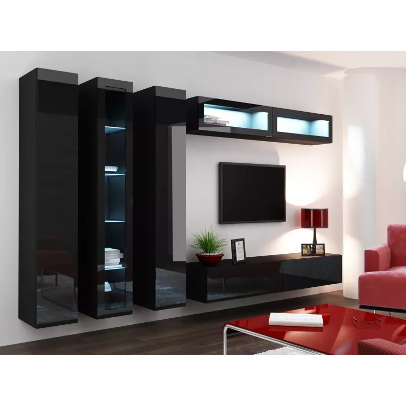 Cama Full cabinet VIGO '180' 180/40/30 black/black gloss