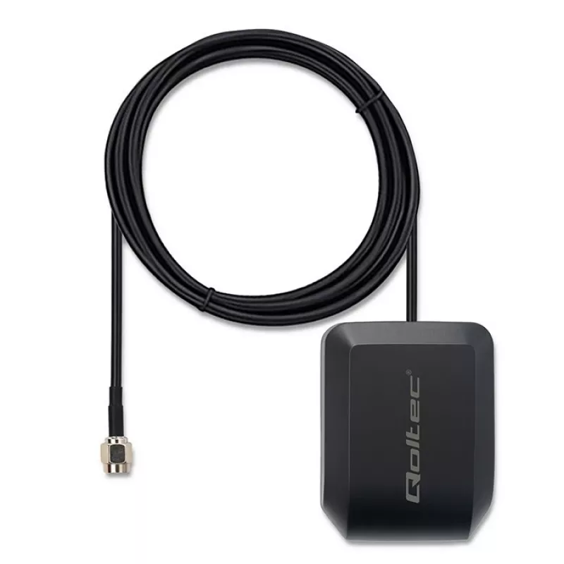 GPS/GLONASS antenna QOLTEC model 57055 with magnetic base, 28 dB gain