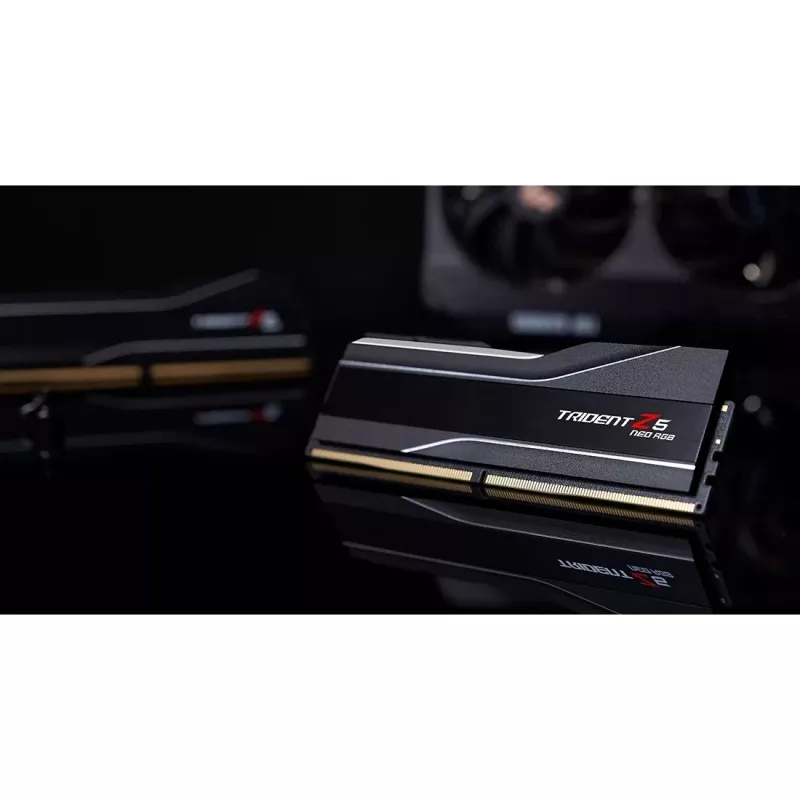 DIMM 48 GB DDR5-6000 (2x 24 GB) Dual-Kit, Arbeitsspeicher schwarz, F5-6000J4048F24GX2-TZ5NR, Trident Z5 NEO RGB, AMD EXPO