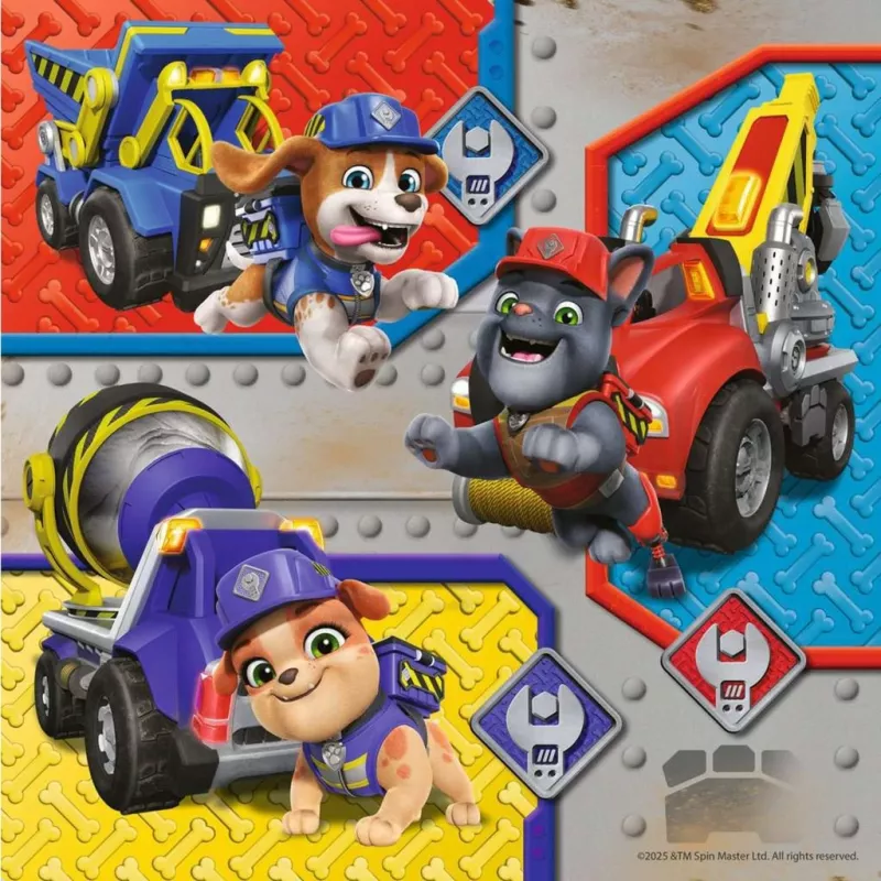 Children's puzzle set Ravensburger Rubble & Crew work vehicles — 3 puzzles × 49 pieces