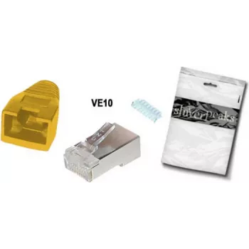 Wire connector RJ-45 ShiverPeaks BS72057-Y-10 Yellow