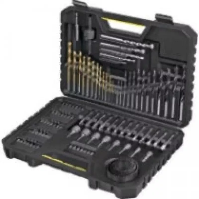Drill bit set Stanley STA7205-XJ 100 pcs for masonry metal wood