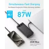 Portable charger Anker A1383011 — 20000 mAh, 1× USB-A + 1× USB-C, total 3.6 A, black