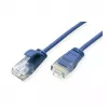 ROLINE GREEN UTP Patch Cable Cat.6A (Class EA), LSOH, slim, Blue, 1 m
